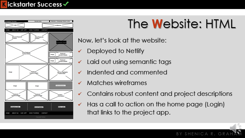 Slide 8: The Website - HTML